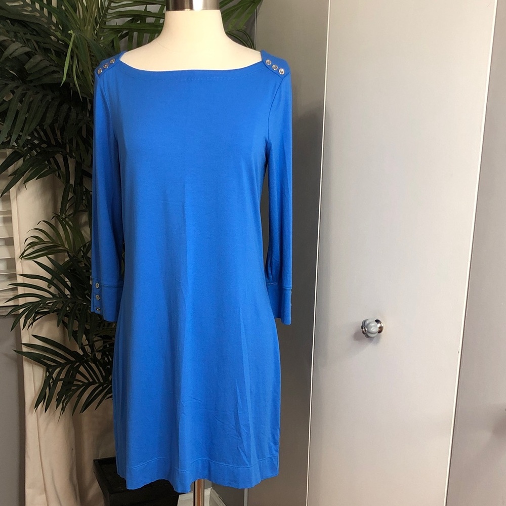 Lilly Pulitzer Royal Blue Long Sleeve Mini Dress